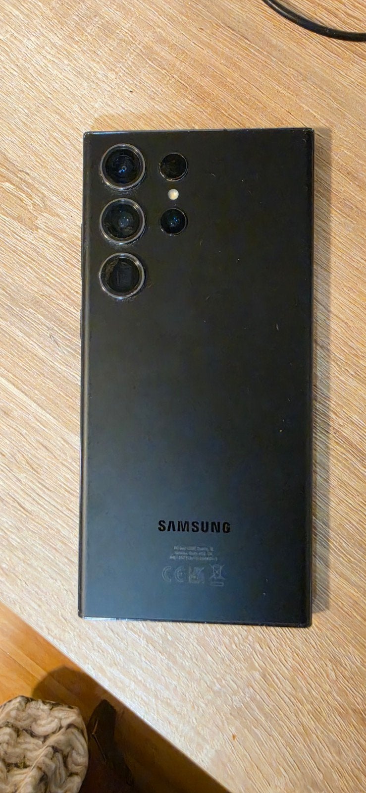 Samsung galaxy S23 ultra met barst (defect), 256 GB, Ophalen of Verzenden, Zwart, Galaxy S23