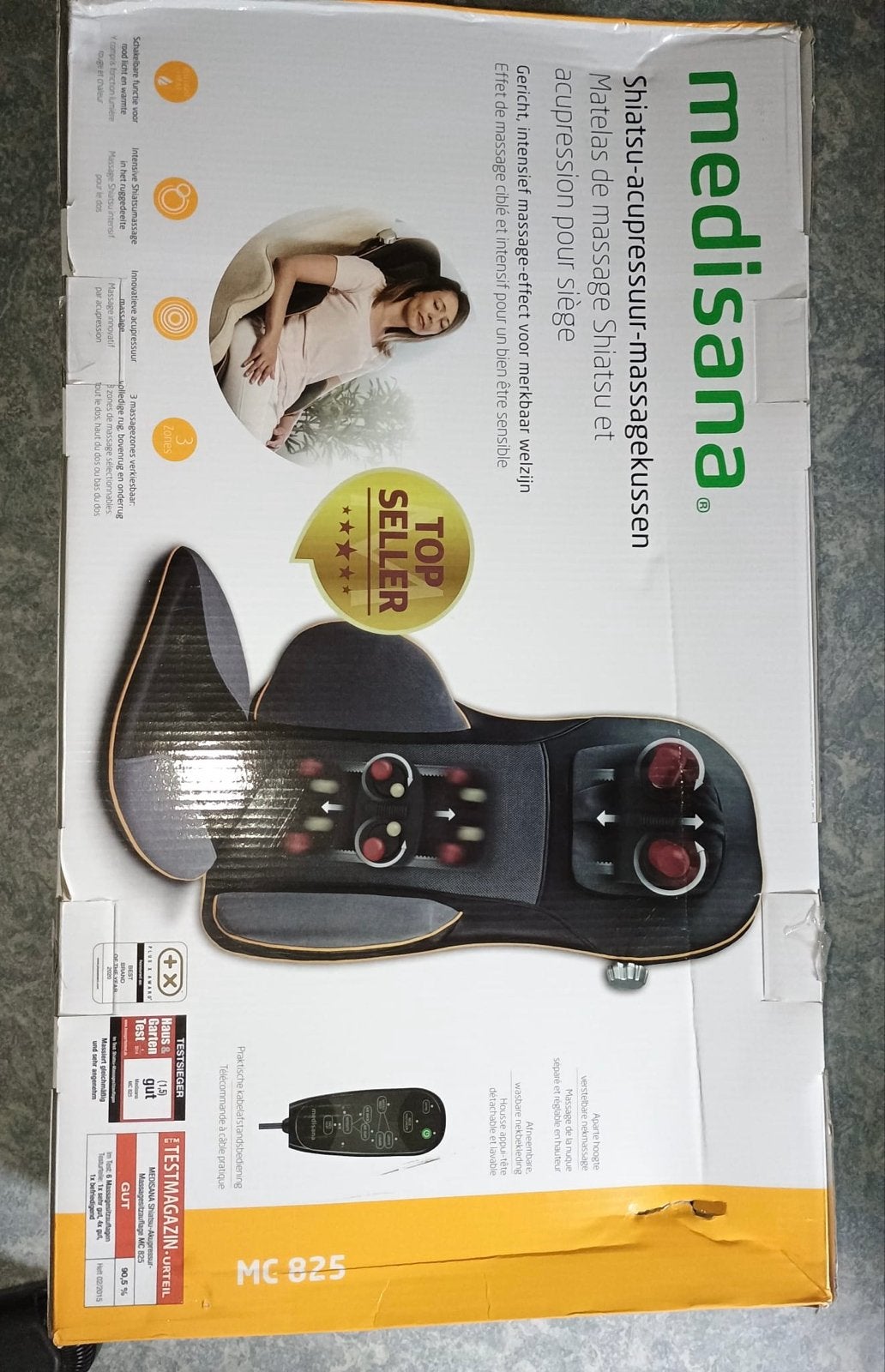 Medisana Shiatsu Acupressuur Massagekussen MC 825, Ophalen of Verzenden, Zo goed als nieuw, Massagestoel of Kussen