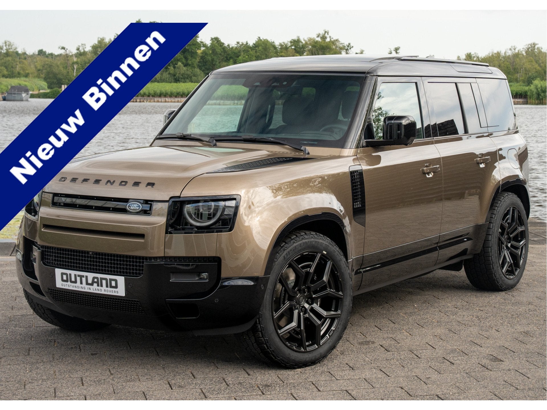 Land Rover Defender 110 P300e 110 X-Dynamic HSE | Full Optio, Auto's, Land Rover, Gebruikt, Zwart, 4 cilinders, Bruin