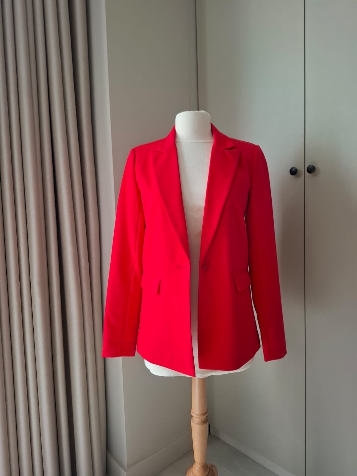 Rood colbert van Costes, zo goed als nieuw, Verzenden, Zo goed als nieuw, Jasje, Maat 34 (XS) of kleiner