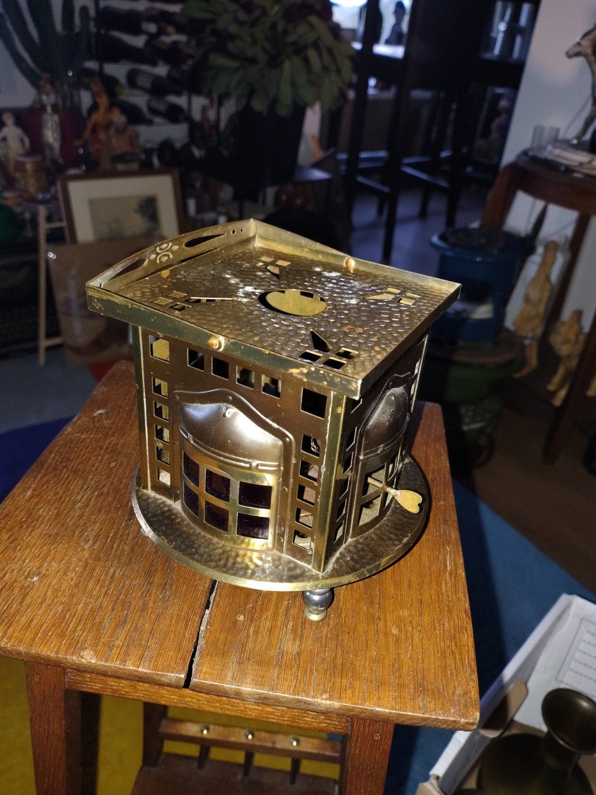 Prachtig Antiek Art Deco Theelicht met Originele Brander, Ophalen of Verzenden