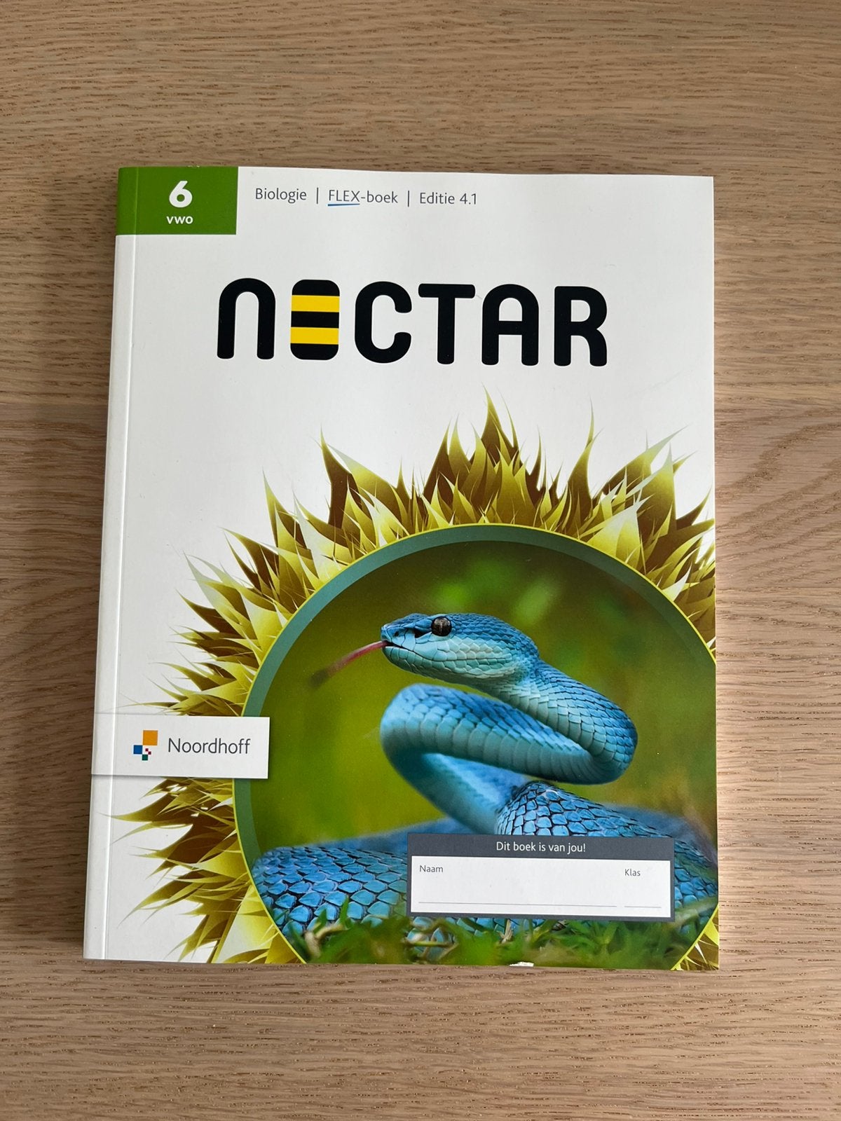 Biologie Nectar 6 VWO flex boek Editie 4.1 Noordhoff, Boeken, Ophalen of Verzenden, Zo goed als nieuw, VWO, Biologie