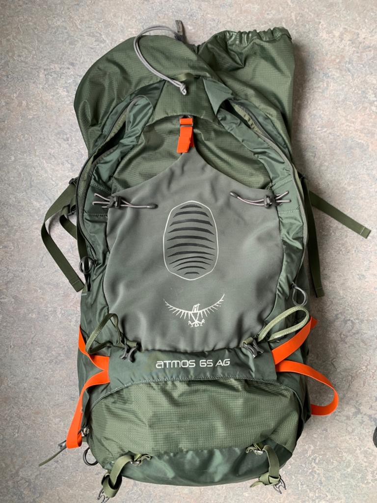 osprey atmos ag 65, Sieraden, Tassen en Uiterlijk, Tassen | Rugtassen, 40 cm of meer, Zo goed als nieuw, 60 cm of meer, Ophalen