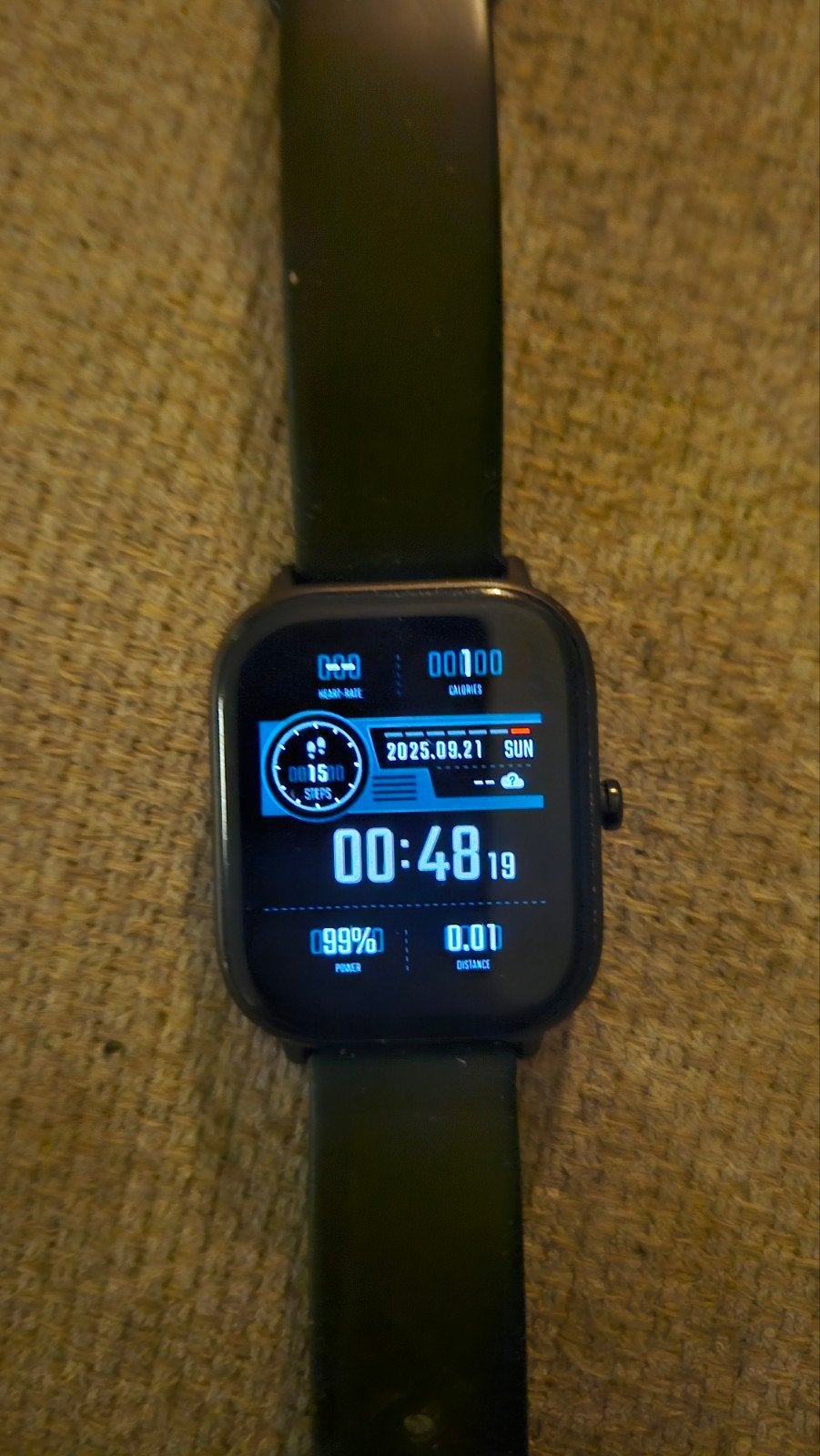 Sporthorloge Amazfit - Zwart, hartslagmeter en stappenteller, Sieraden, Tassen en Uiterlijk, Sporthorloges, Gebruikt, Amazfit