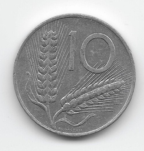 Italië 10 lire 1982 KM# 93, Verzenden, Italië, Losse munt