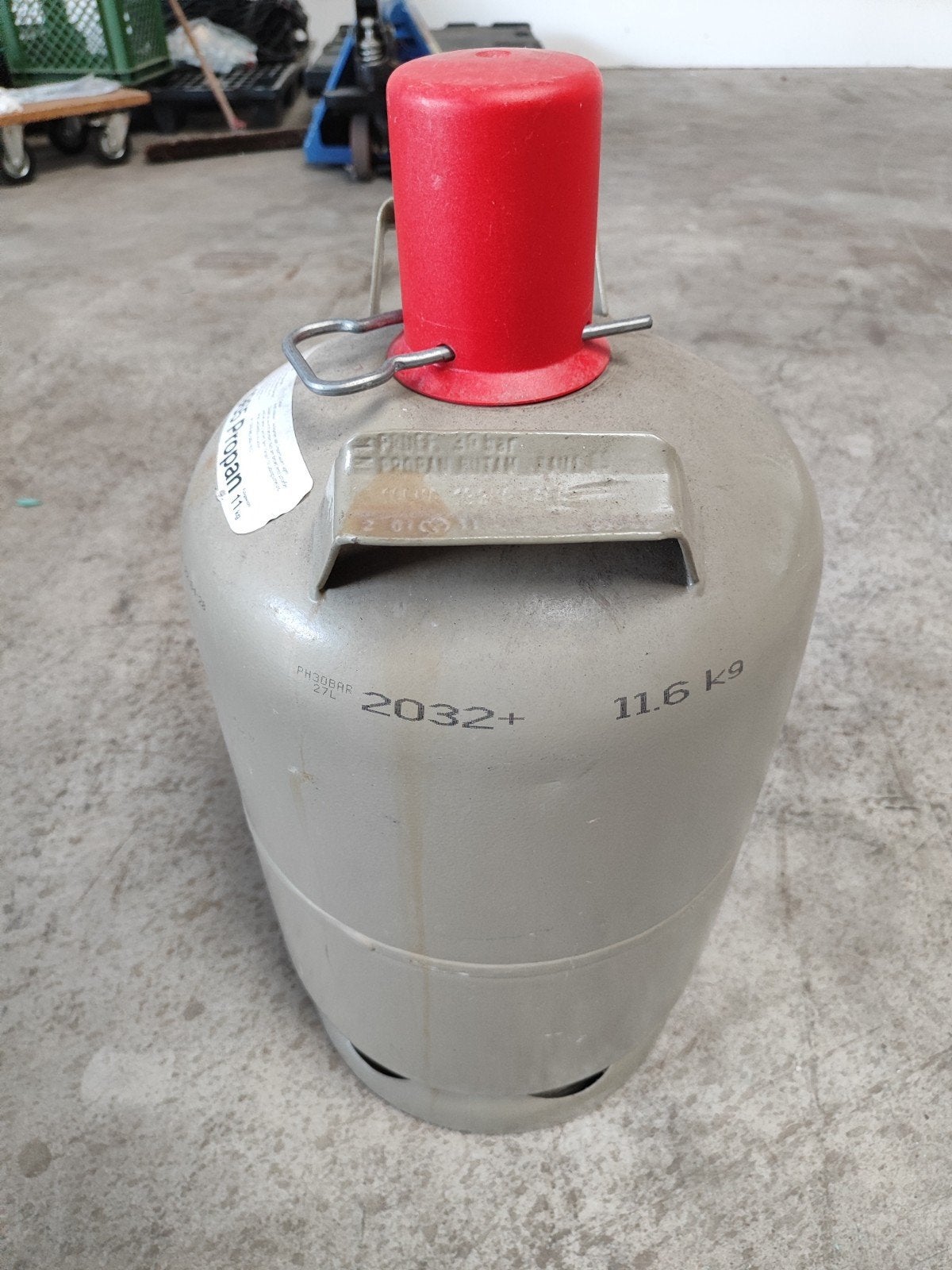 Gasfles 11 kg gevuld, gekeurd tot 2032, Ophalen, Gebruikt