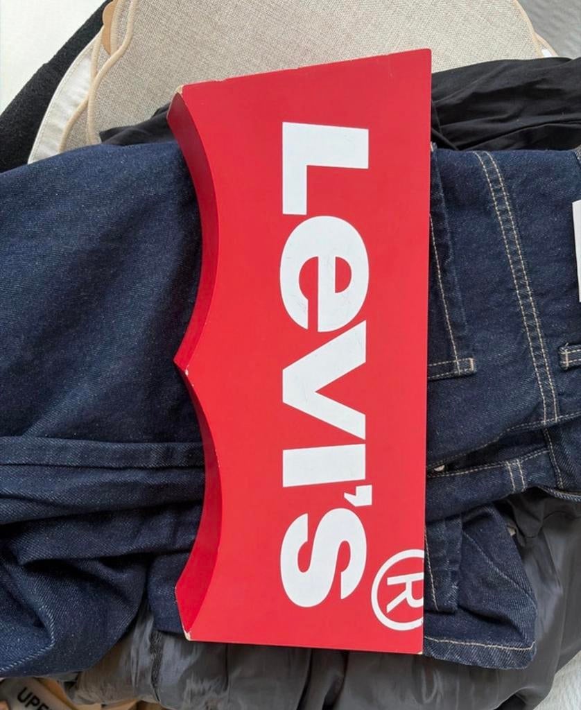 Vintage Levis Promotiebord - Uniek Decoratiestuk, Verzamelen, Merken en Reclamevoorwerpen, Ophalen of Verzenden, Gebruikt, Reclamebord