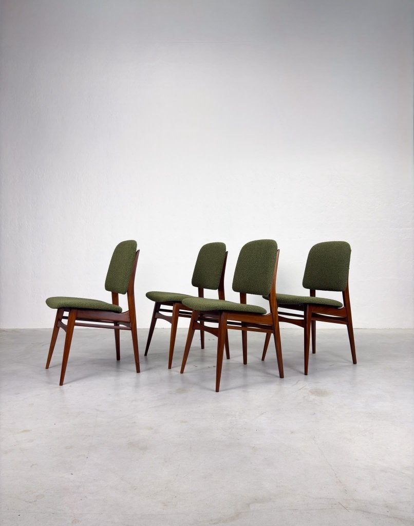 Set 'Milaan' Eetkamerstoelen van Louis van Teeffelen, Ophalen, Hout, Overige kleuren, Zo goed als nieuw