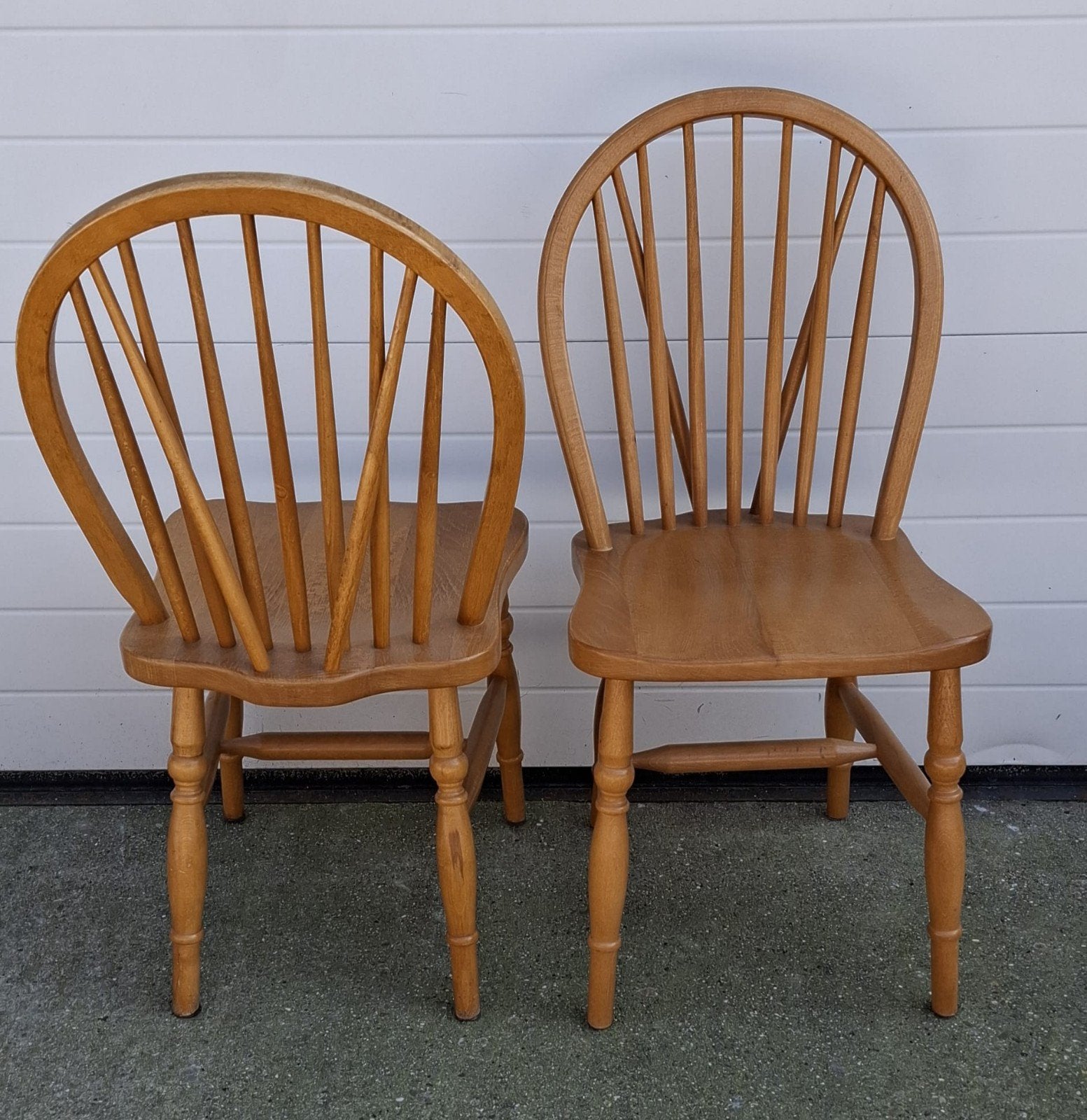 8 x Oirschot windsor stoelen Vintage spijlen cafe stoelen, Ophalen of Verzenden, Zo goed als nieuw, Vijf, Zes of meer stoelen