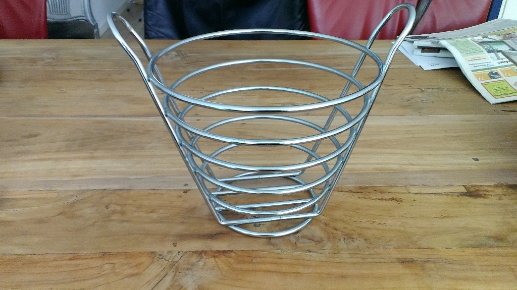Originele fruitmand Beijenkorf, Met handvatten, Mand, Rond, Ophalen of Verzenden