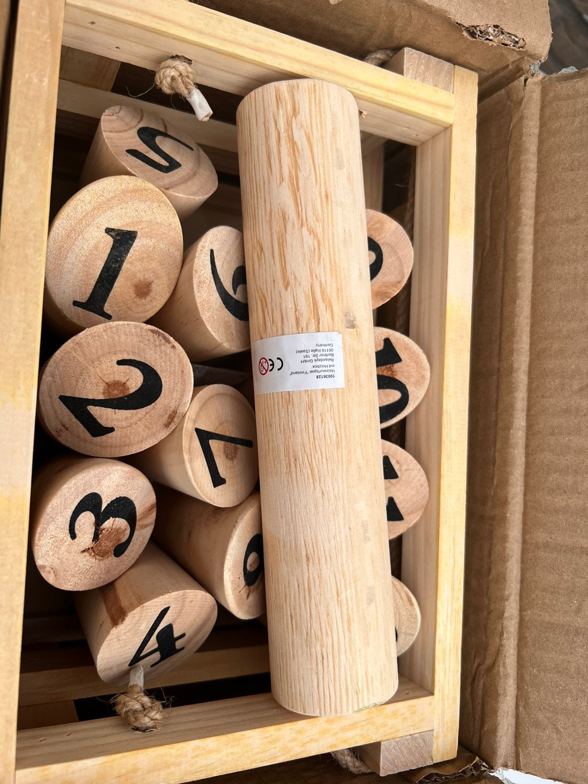 Kubb met houten opbergkist, Ophalen of Verzenden, Nieuw