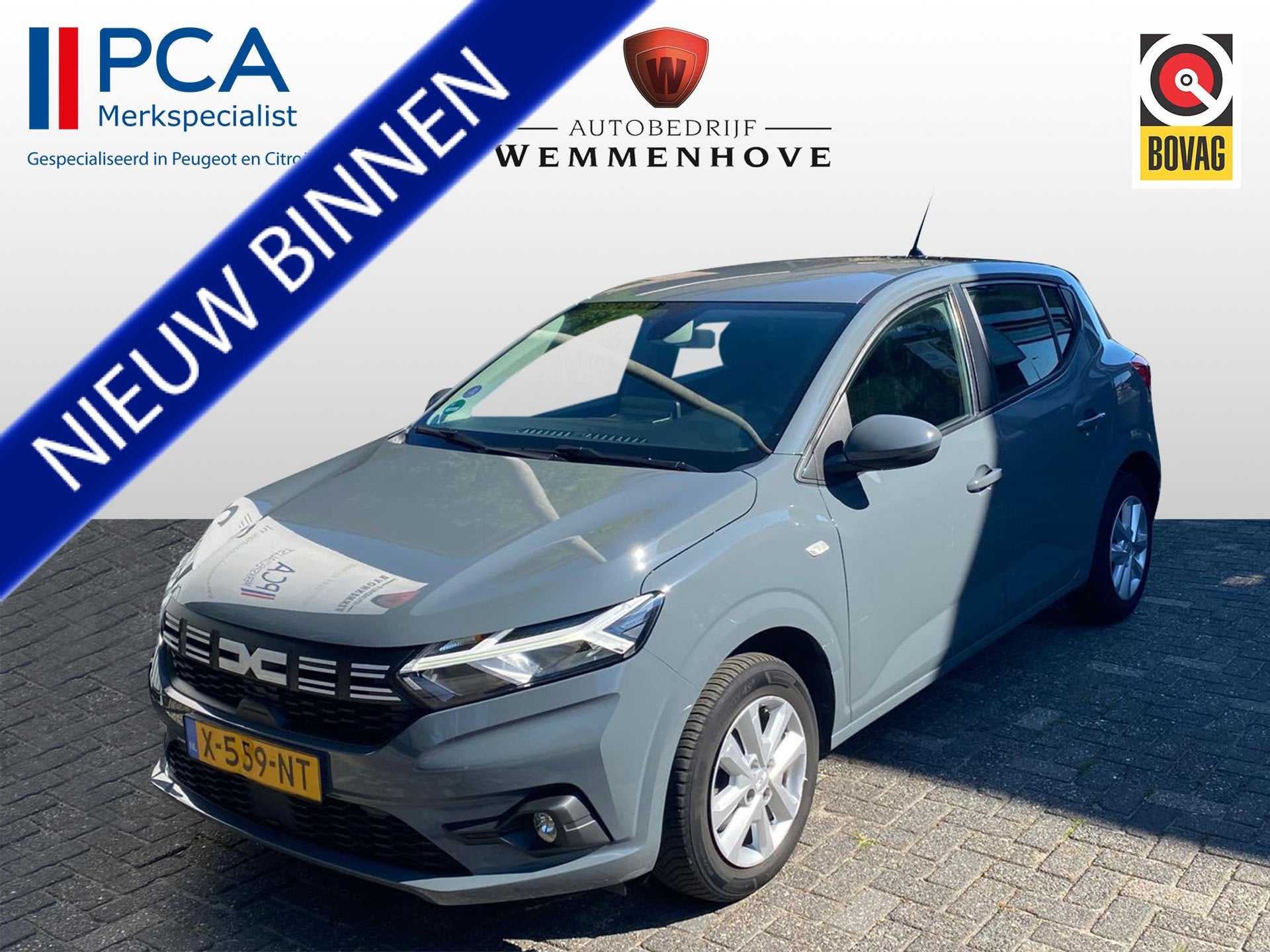 Dacia Sandero 1.0 TCe 100 ECO-G Expression Nieuw model/Airco, Voorwielaandrijving, Stof, Gebruikt, Origineel Nederlands