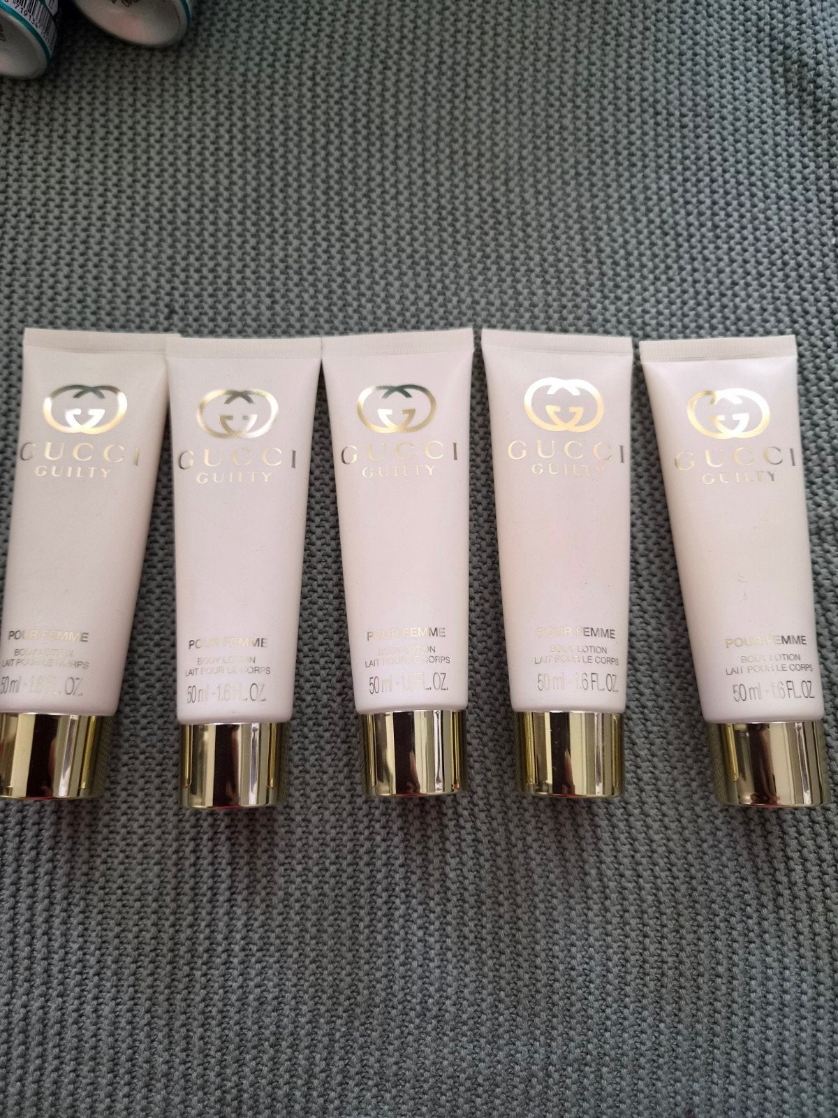 Gucci guilty bodylotion 50ml 7,50 PER stuk, Ophalen of Verzenden, Nieuw, Bodylotion, Crème of Olie