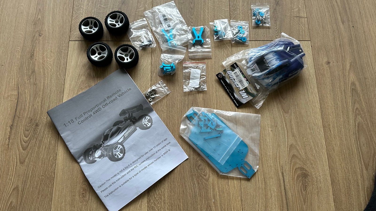 WLtoys 1:18 RC Off-road Voertuig, Auto offroad, Nieuw, Overige schalen, Overige typen