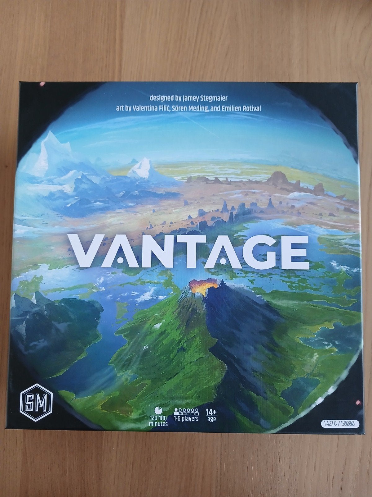 Vantage (EN) + deluxe extra's, Hobby en Vrije tijd, Gezelschapsspellen | Bordspellen, Vijf spelers of meer, Ophalen of Verzenden