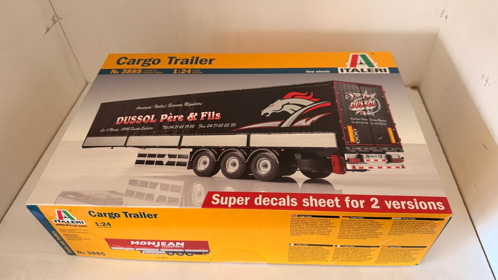 Italeri Cargo Trailer N. 3885 - Nieuwstaat, Ongeopend, Italeri, Groter dan 1:32, Nieuw, Ophalen of Verzenden