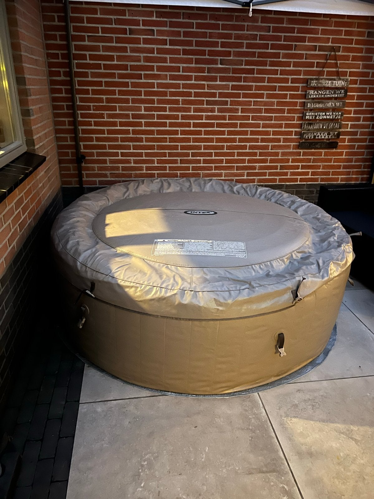 Intex opblaasbare jacuzzi  met nieuwe deksel, 200 tot 300 cm, Opblaaszwembad, 80 tot 120 cm, Rond