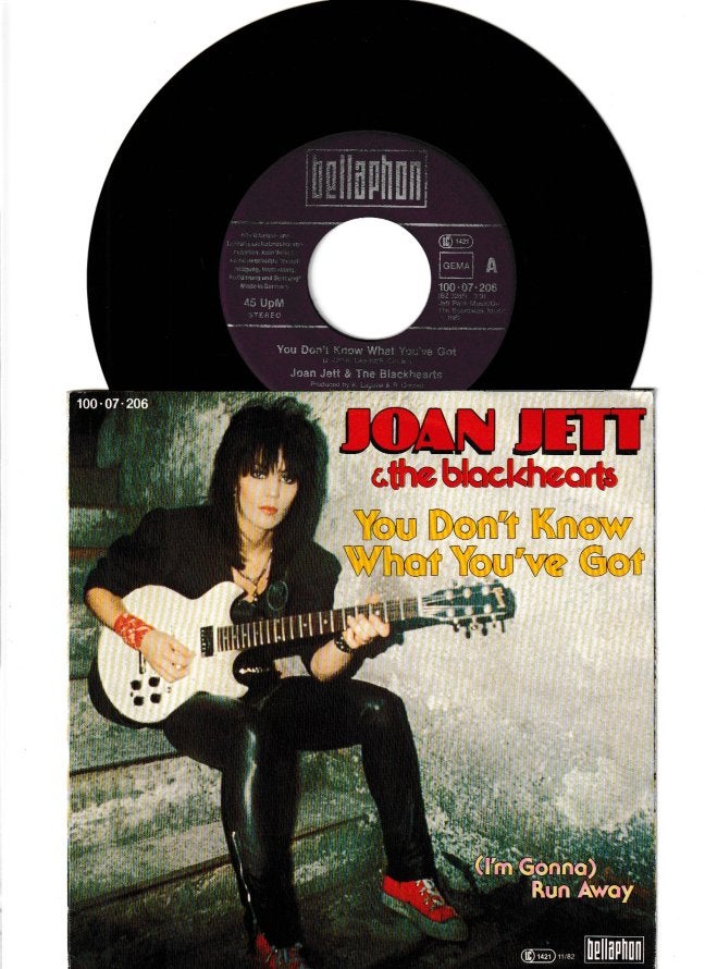 JOAN JETT & THE BLACKHEARTS - YOU DON'T KNOW WHAT YOU'VE GOT, 7 inch, Zo goed als nieuw, Rock en Metal, Overige typen