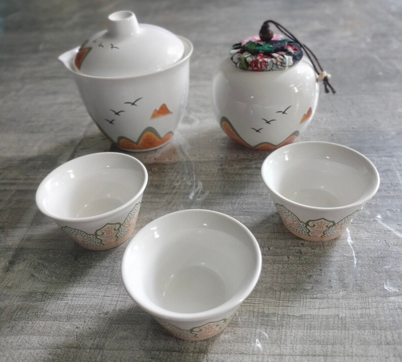 3 persoons Chinees theeservies, Ophalen of Verzenden, Nieuw, Porselein