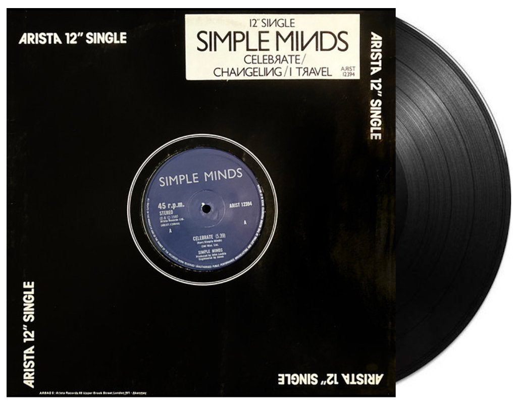 Vinyl Maxisingle Simple Minds Celebrate 1st Edt BLACK VinylS, Gebruikt, Ophalen of Verzenden, Pop, 12 inch