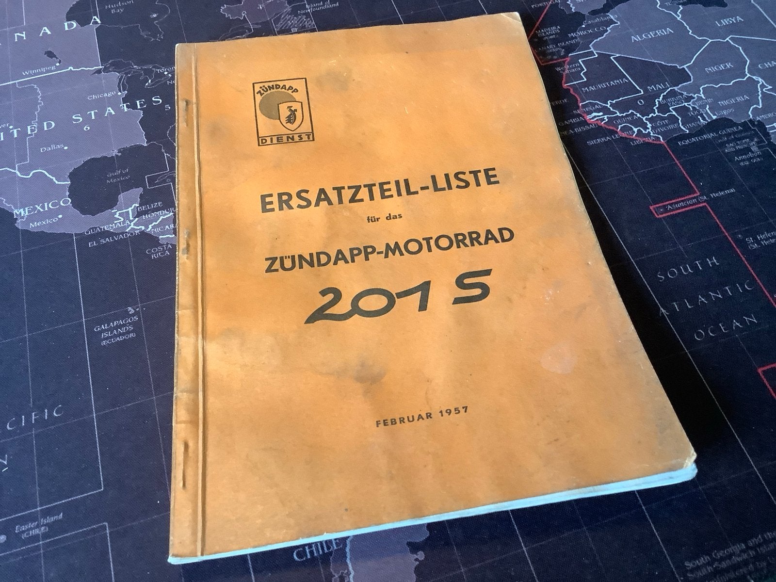 Zündapp Motorrad 201 S Onderdelenlijst - Februari 1957, Verzenden, Gelezen, Merk of Model
