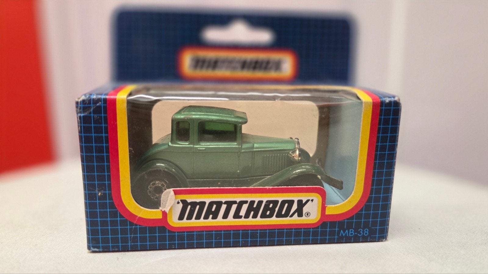 Matchbox Model A Ford Coupe MB-38 - Groen, Ophalen of Verzenden, Zo goed als nieuw, Auto