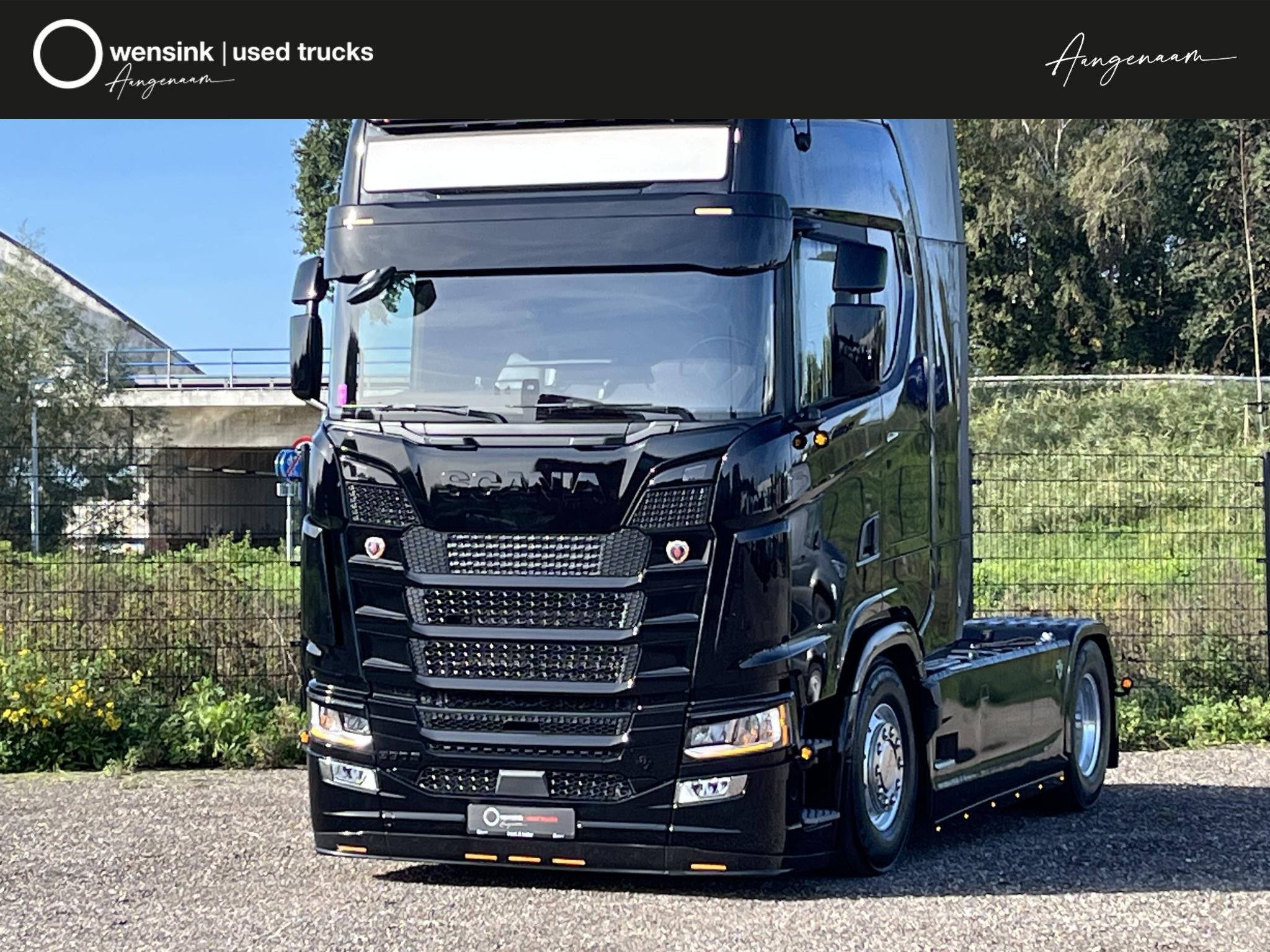 Scania S590 V8 4x2 | Full Air | Retarder | Leather | Full Sp, Automaat, Scania, Zwart, Bedrijf