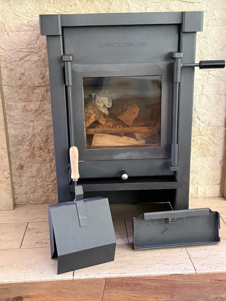 Jacobus 6+ houtkachel met pelletmodule, Huis en Inrichting, Kachels, Ophalen, Gebruikt, Houtkachel, Vrijstaand