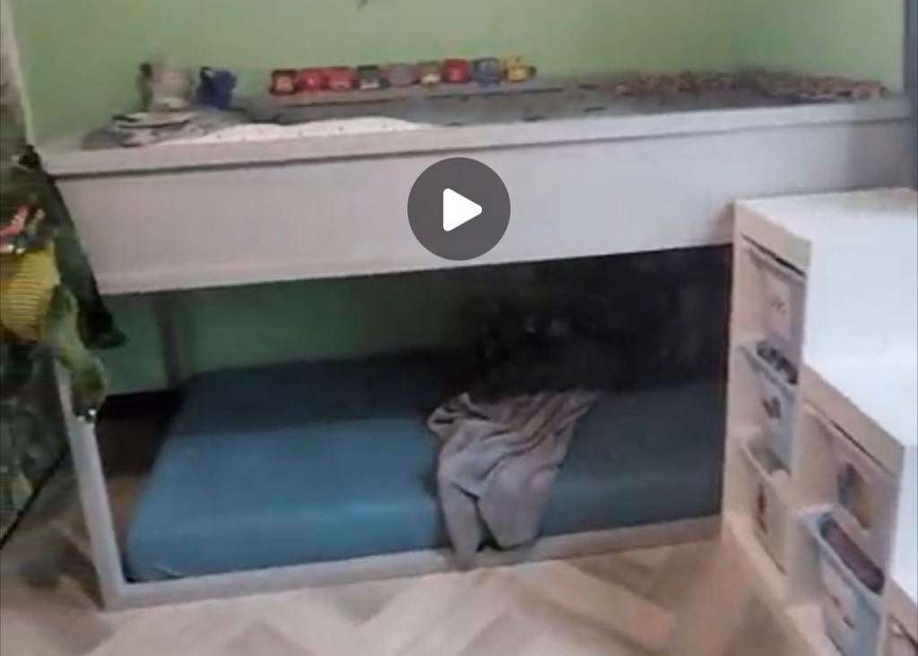 IKEA Kura hoogslaper kinderbed, Ophalen, Gebruikt, Eenpersoons, 200 cm