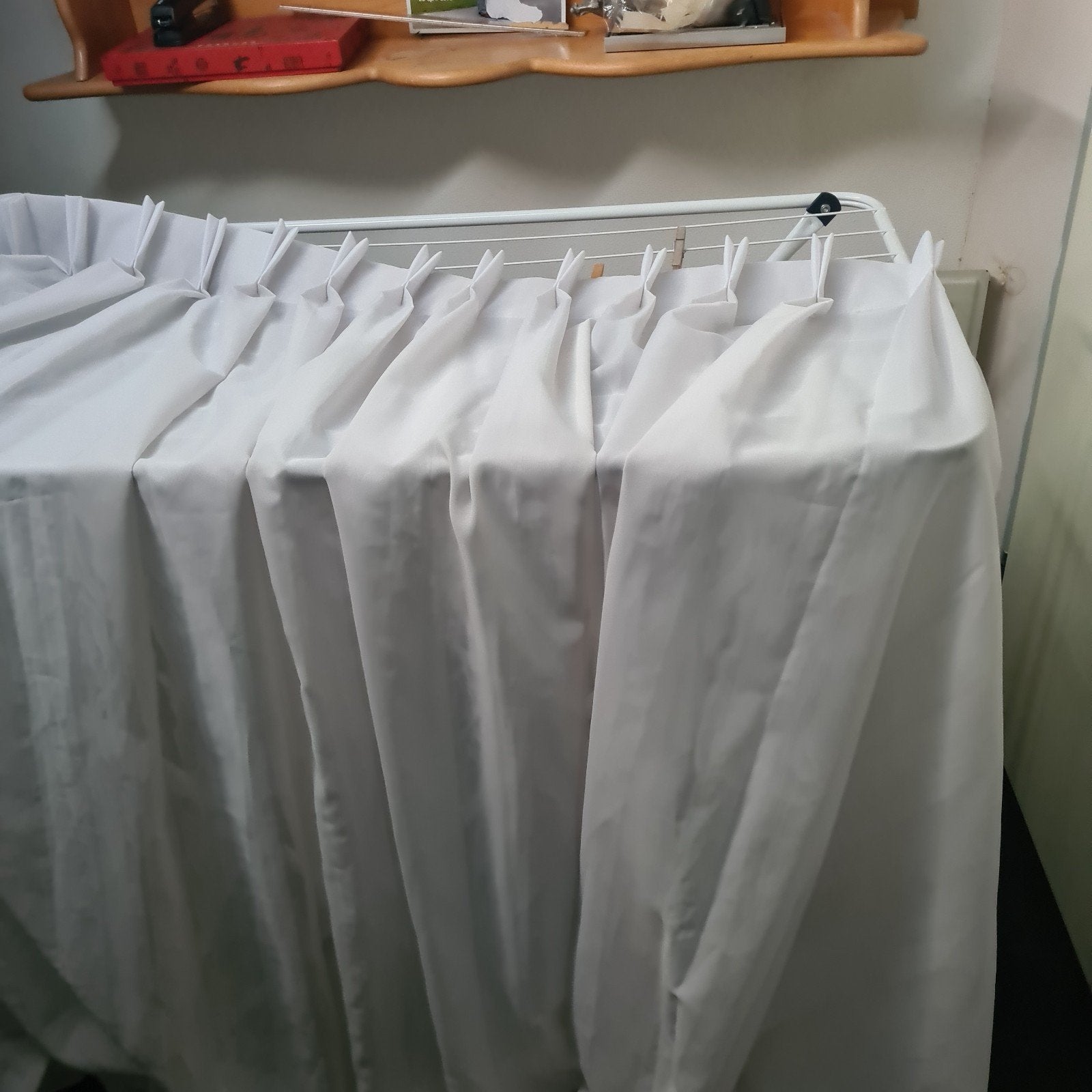 Mooie witte vitrage 200 breed  140 hoog, Ophalen of Verzenden, Zo goed als nieuw, 100 tot 150 cm, 200 cm of meer