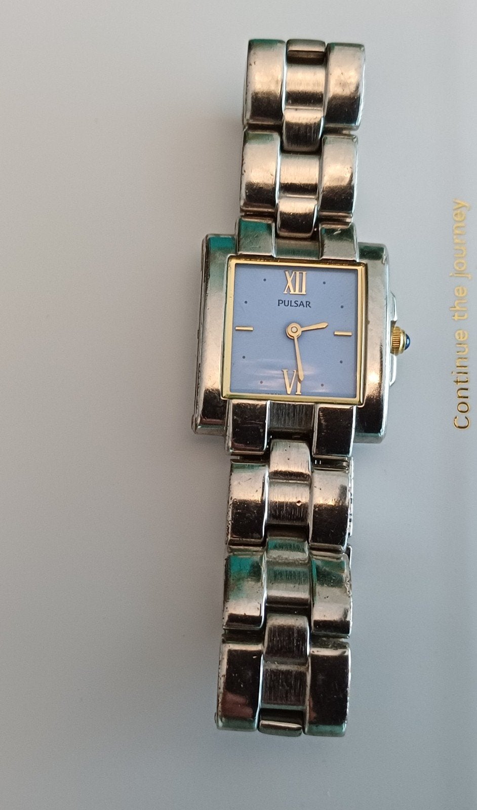 Prachtig vintage PULSAR DAMES HORLOGE., Ophalen of Verzenden, Staal, Overige merken
