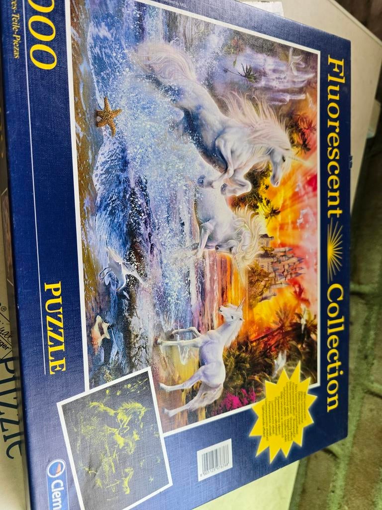 Clementoni Collection Eenhoorn Puzzel 1000 stukj, Ophalen of Verzenden, 500 t/m 1500 stukjes, Gebruikt, Legpuzzel