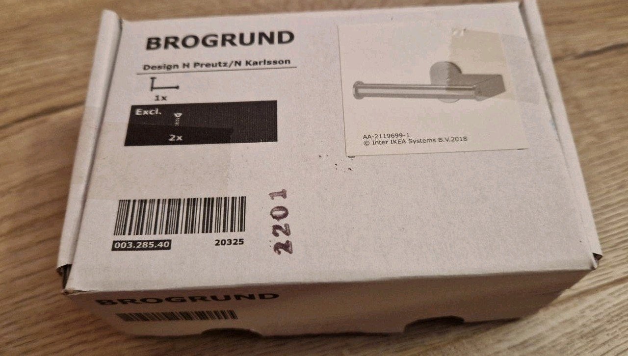 IKEA BROGRUND toiletrolhouder, Ophalen of Verzenden, Nieuw, Overige typen