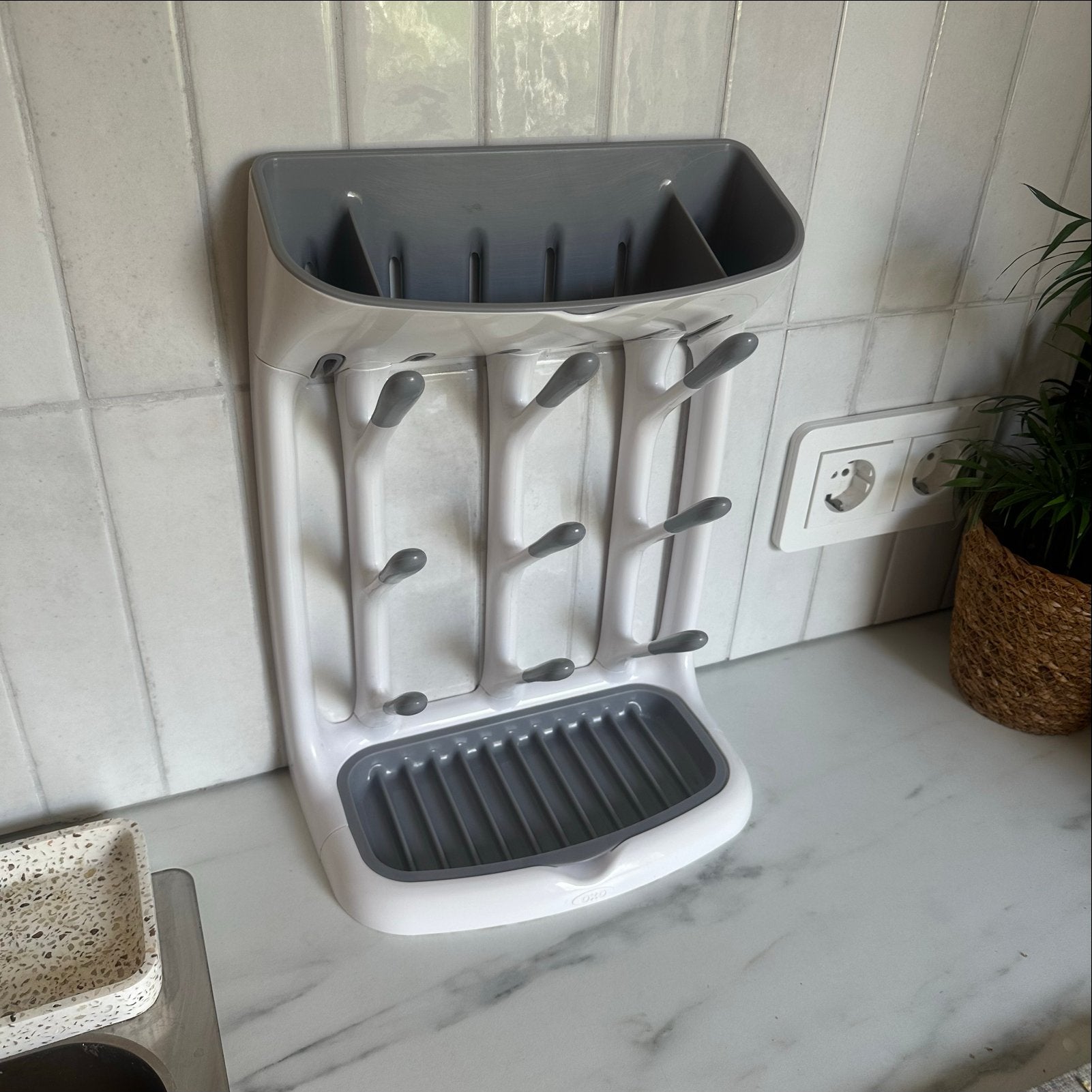 OXO Tot Flessendroogrek Baby - Compact Flessenrek, Kinderen en Baby's, Babyvoeding en Toebehoren, Ophalen, Zo goed als nieuw, Flessendroger