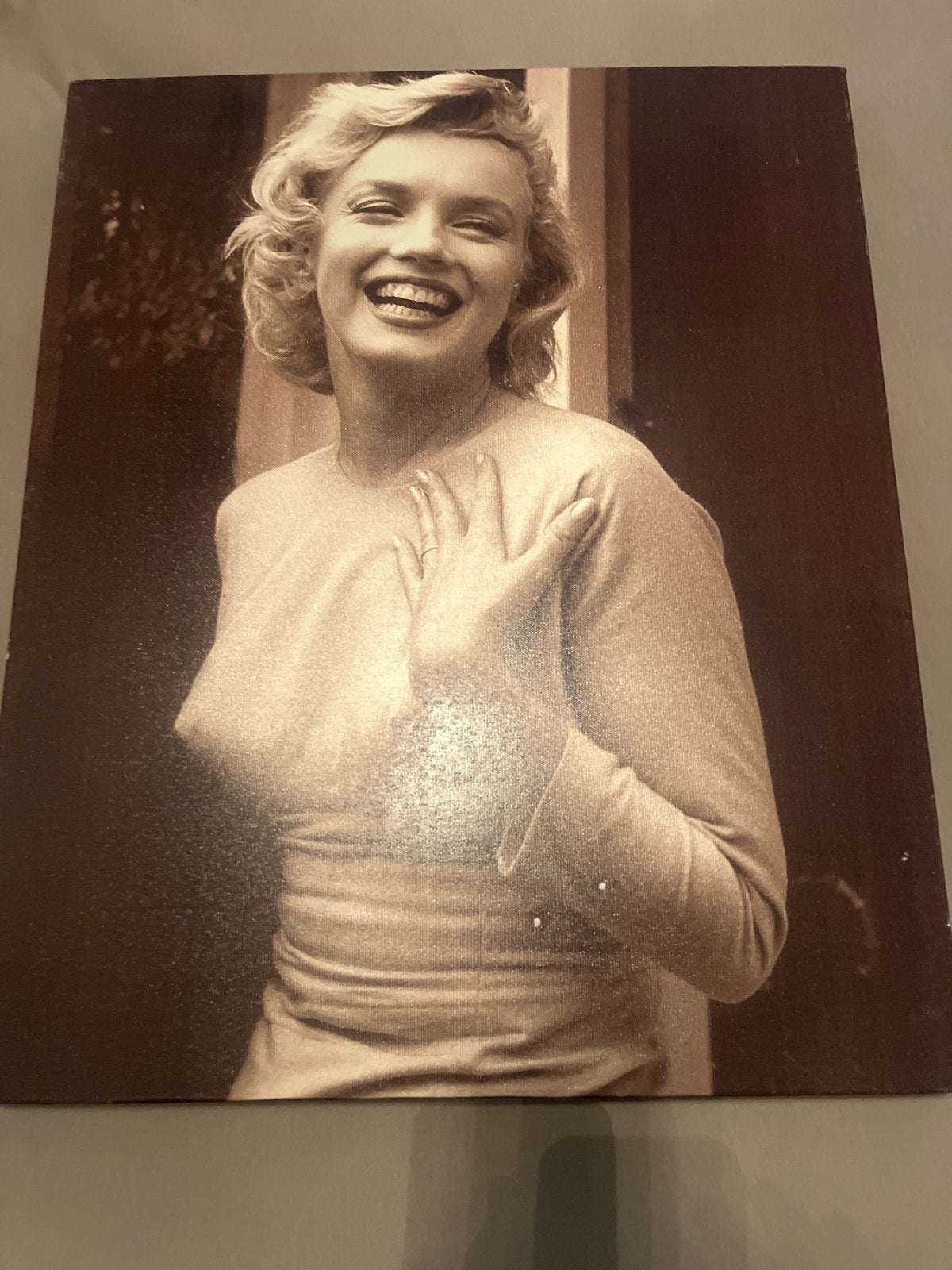 Marilyn Monroe Fotografie - Vintage Print / canvas, Antiek en Kunst, Kunst | Tekeningen en Foto's, Ophalen of Verzenden, Foto