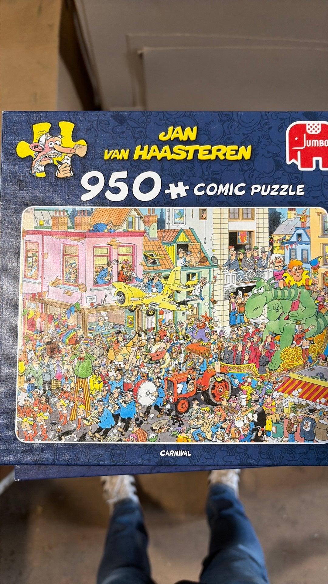 Jan van Haasteren carnival 950, Hobby en Vrije tijd, Denksport en Puzzels, Ophalen of Verzenden, 500 t/m 1500 stukjes, Zo goed als nieuw