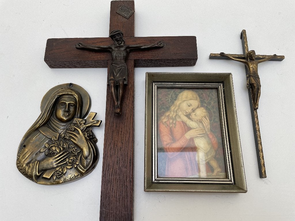 Mooie, religieuze spulletjes!, Antiek en Kunst, Antiek | Religie, Ophalen of Verzenden