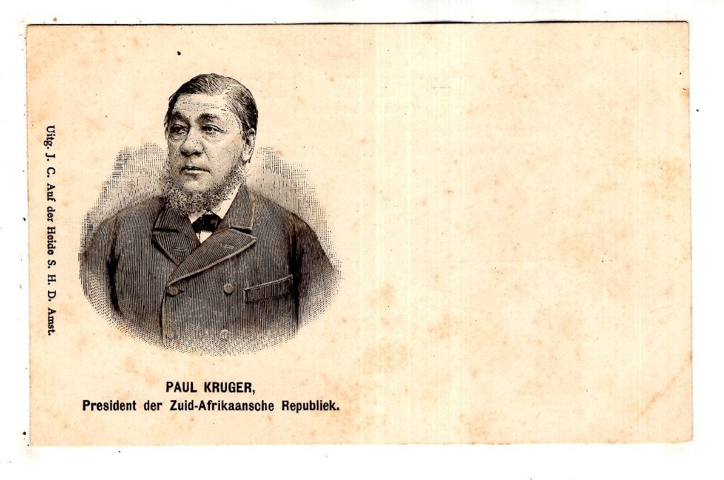 Paul Kruger Zuid Afrika  Boerenoorlog, Verzamelen, Verzenden, Voor 1920, Ongelopen, Buiten Europa
