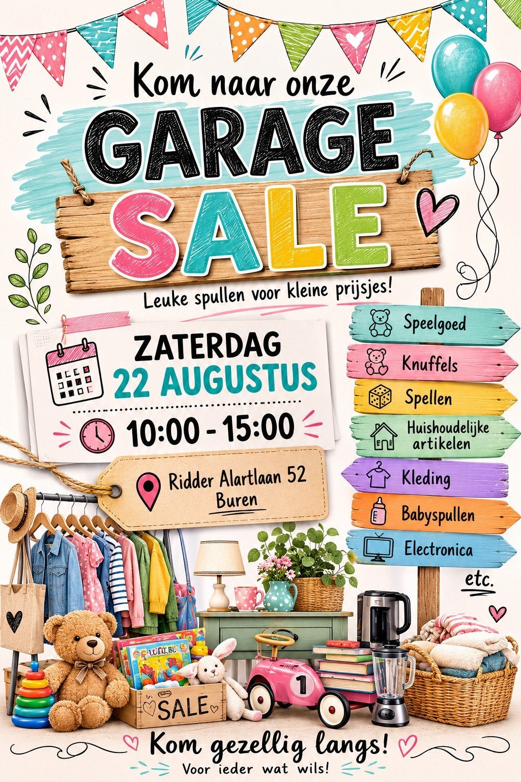 Garagesale, Diversen, Ophalen, Zo goed als nieuw