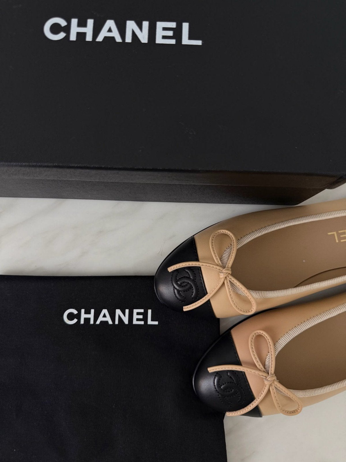 C ballerinas, Ophalen of Verzenden, Zo goed als nieuw, Beige, Ballerina's