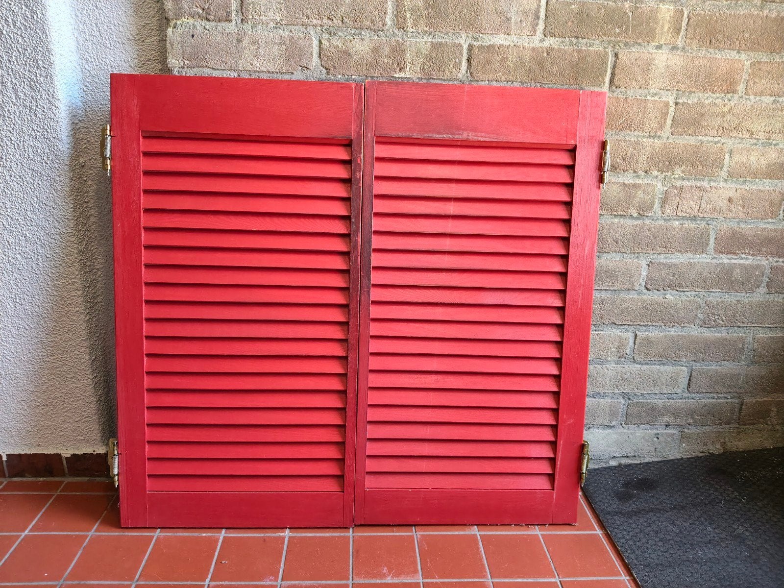 Saloondeuren met scharnieren (tweerichting), Doe-het-zelf en Verbouw, Deuren en Horren, Ophalen, Gebruikt, Minder dan 80 cm, Binnendeur