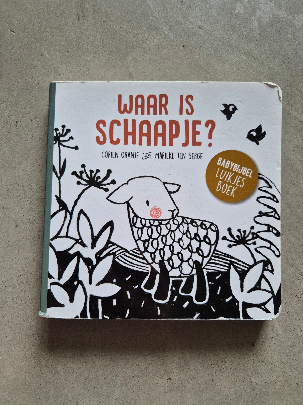 Babybijbel luikjesboekje Waar is schaapje?, Boeken, 6 tot 12 maanden, Ophalen of Verzenden, Uitklap-, Voel- of Ontdekboek, Corien Oranje
