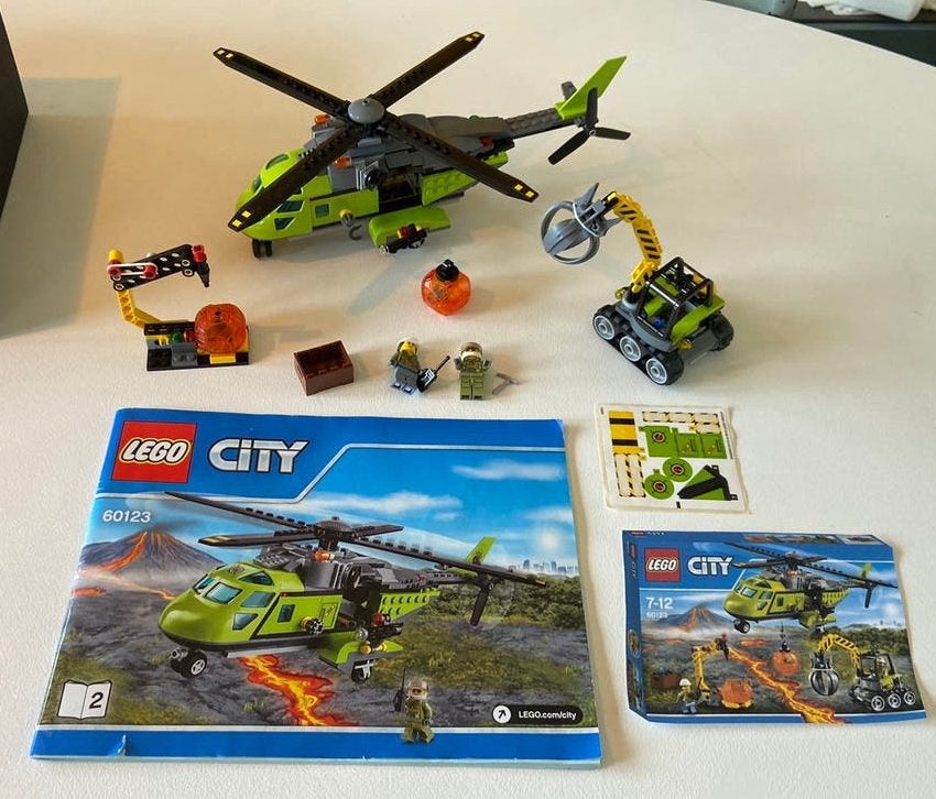 Lego city set 60123 helicopter, Kinderen en Baby's, Ophalen of Verzenden, Zo goed als nieuw