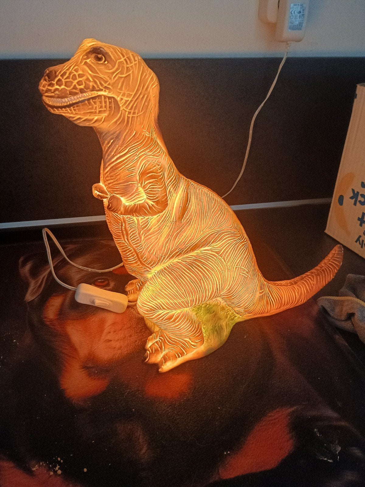 Heico T-Rex Dinosaurus Lamp - Perfect voor Kinderkamer, Bruin, Ophalen of Verzenden, Zo goed als nieuw, Lamp