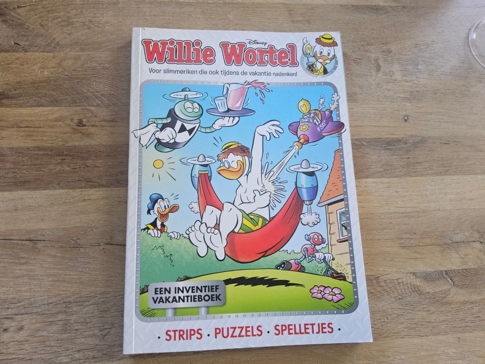 Willie Wortel Vakantieboek - Strips, Puzzels, Spelletjes, Boeken, Eén stripboek, Ophalen of Verzenden, Zo goed als nieuw