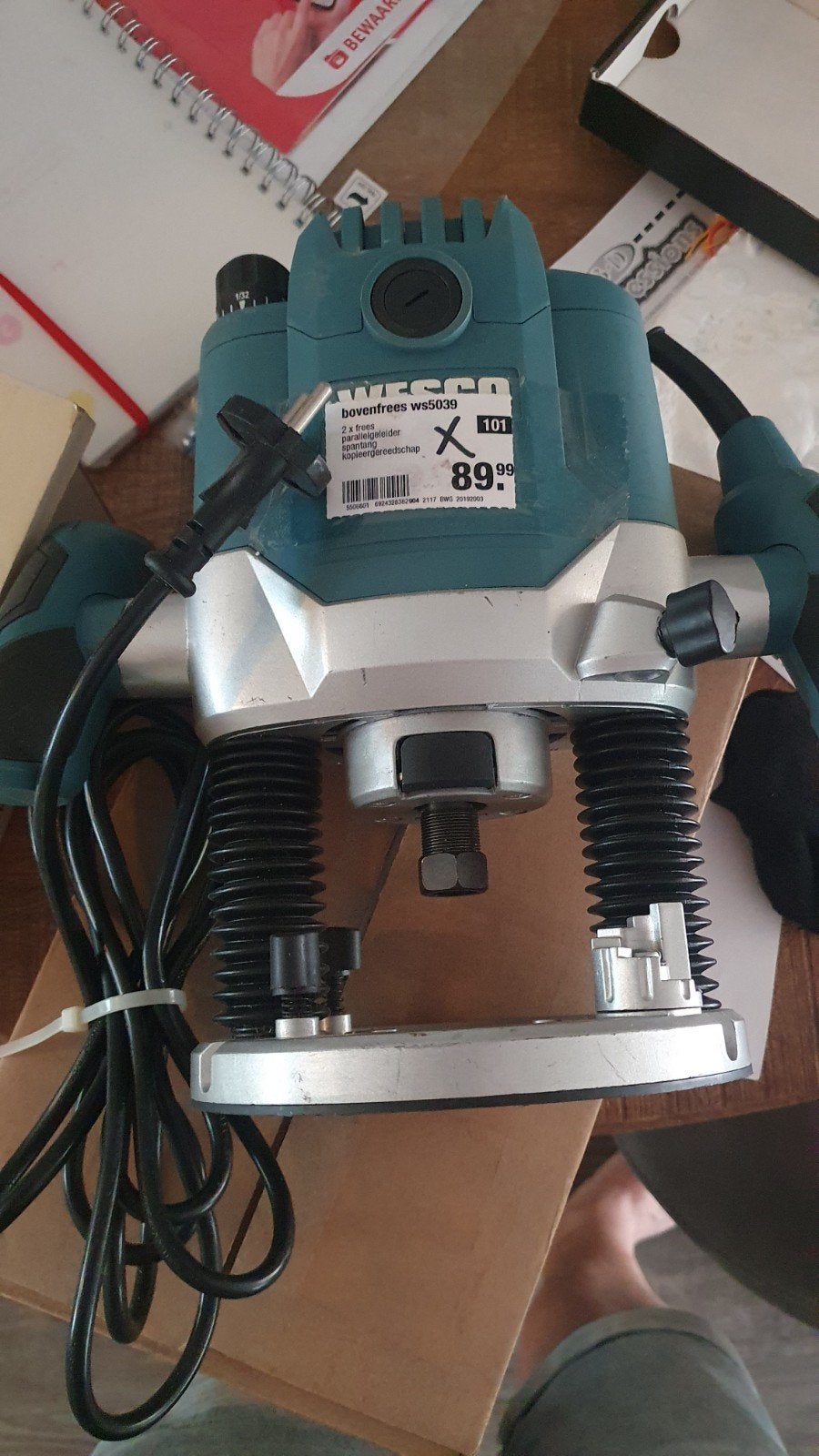 Wesco Bovenfrees WS5039 - Zo goed als nieuw, Doe-het-zelf en Verbouw, Wesco, Ophalen of Verzenden, Zo goed als nieuw, Bovenfrees