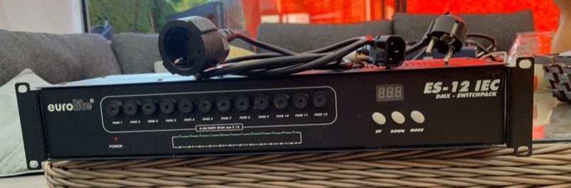 Eurolite ES-12 IEC DMX Switchpack (3 stuks), Ophalen of Verzenden, Gebruikt, Licht