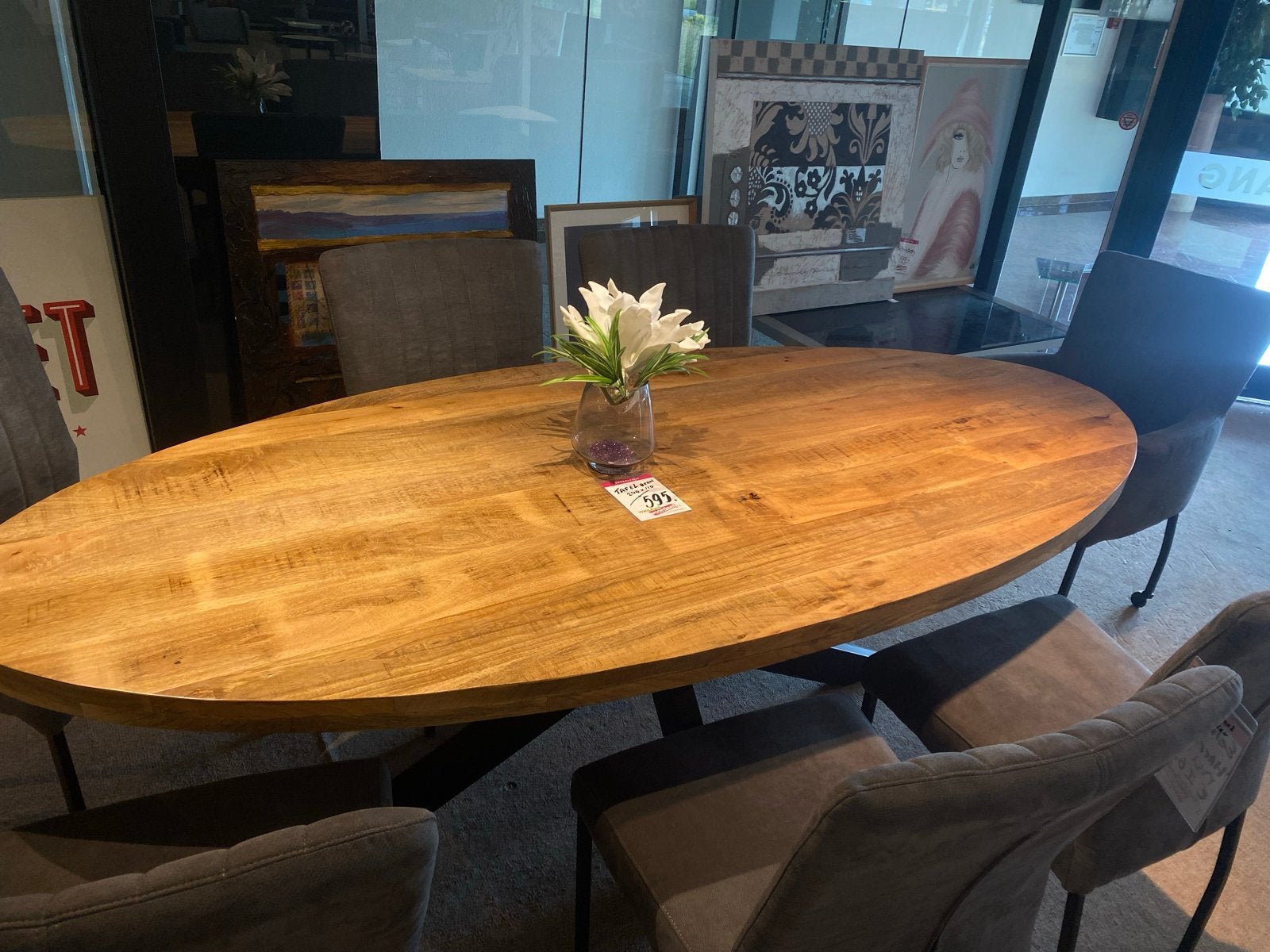 Showroom model eettafel - Perfecte staat - Afhalen, Ophalen, 200 cm of meer, 50 tot 100 cm, Zo goed als nieuw