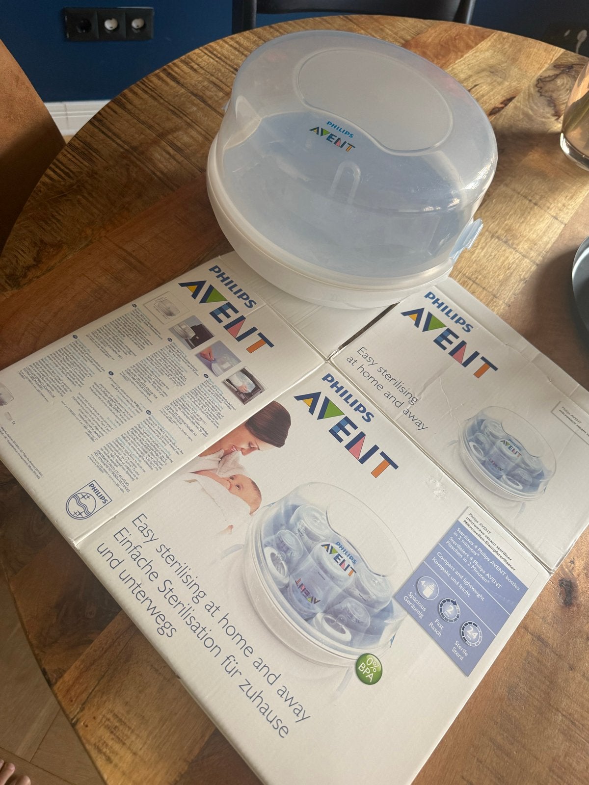 Philips Avent magnetron stoomsterilisator, Stoomfunctie, Sterilisator, Zo goed als nieuw, Philips Avent