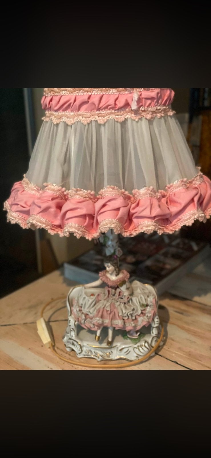 Lampen en potten van porcelein, vintage, Ophalen, Zo goed als nieuw